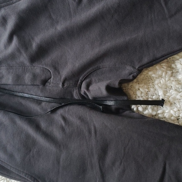 hip and bone harem style charcoal gray sweatpants jogger medium - Picture 4 of 9